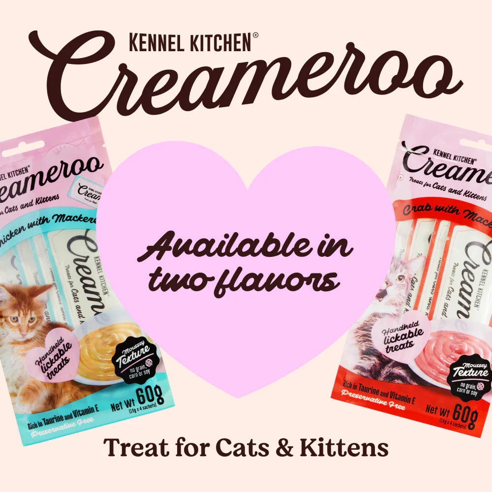Drools Biscuit Treat, Kennel Kitchen Creameroo Crab Mackerel Treat, Me O Creamy Salmon Treats Cats Combo