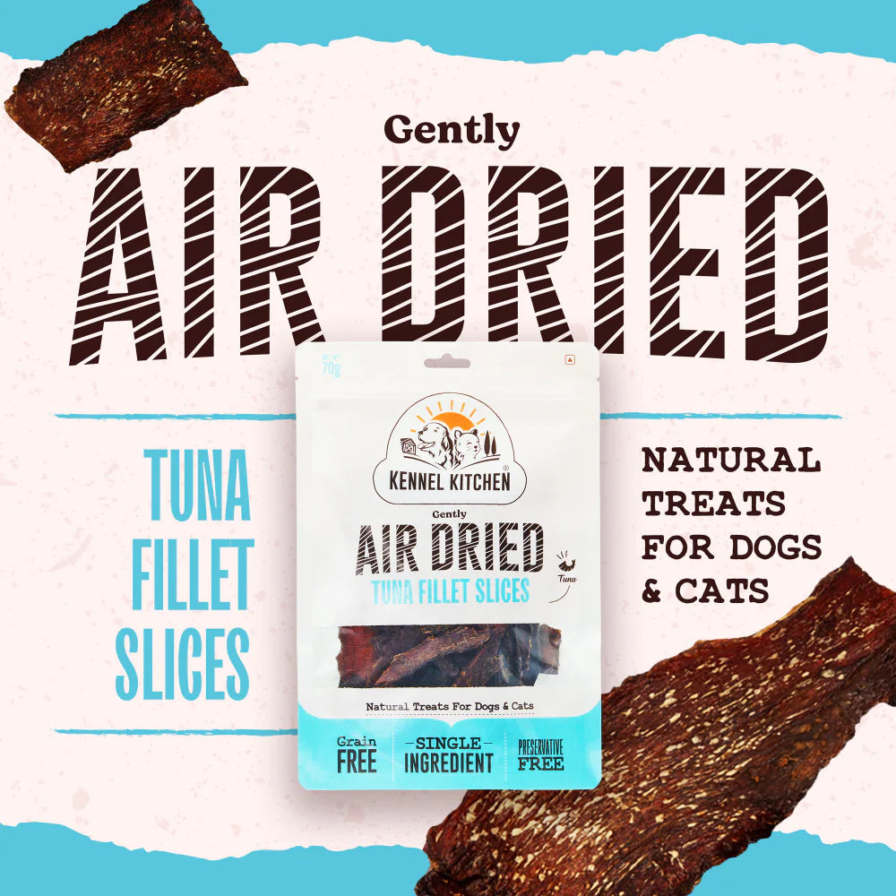 Kennel Kitchen Air Dried Tuna Fish Jerky Dog and Cats Treats