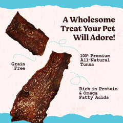 Kennel Kitchen Air Dried Tuna Fish Jerky Dog and Cats Treats