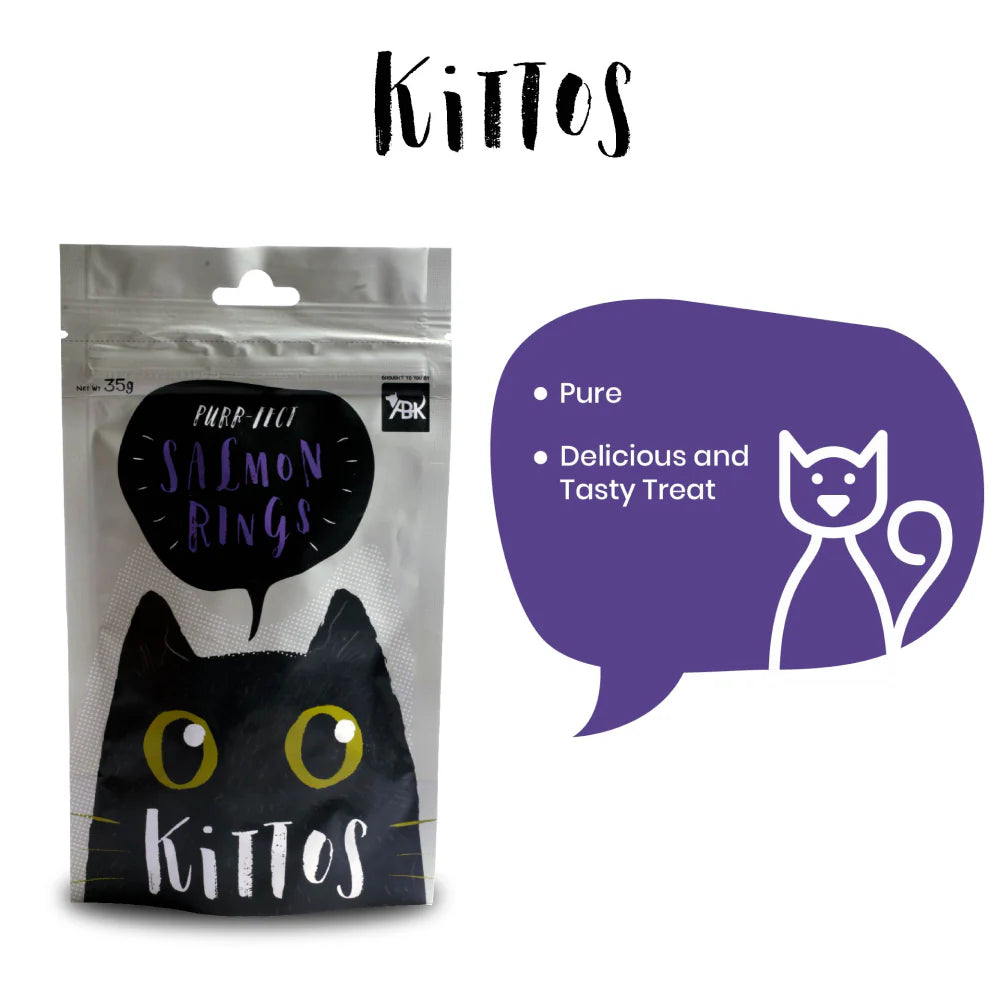 Kittos Purr Fect Salmon Rings Cat Treats
