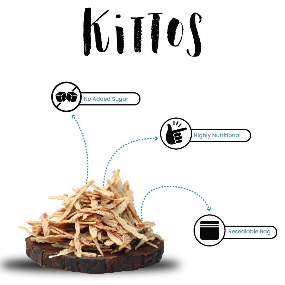 Kittos Purr Fect Tuna Jerky Strips Cat Treats