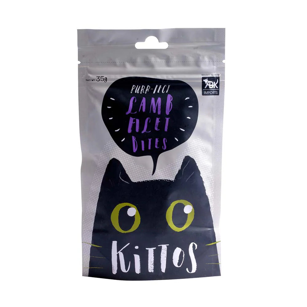 Trixie Premio Ducky Hearts & Kittos Purr fect Lamb Filet Bites Cat Treats