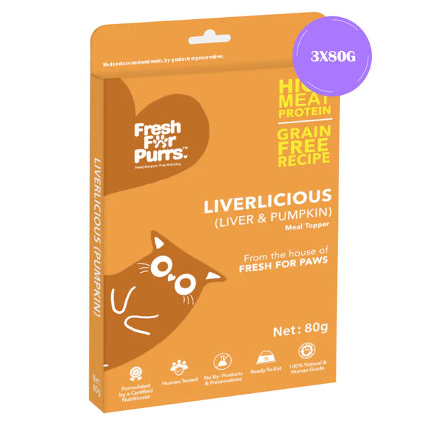 Fresh For Purrs Liverlicious Pumpkin Supplement for Cats