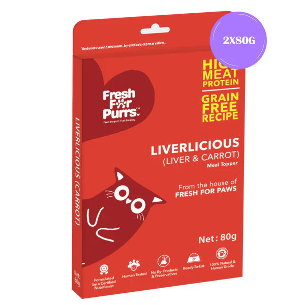 Fresh For Purrs Liverlicious Carrot Supplement for Cats