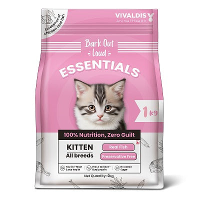 Bark Out Loud Essentials Real Fish Kitten Dry Food