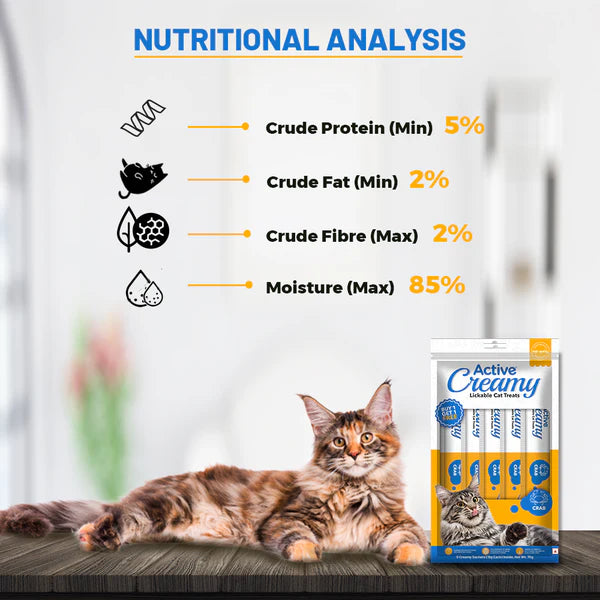 Active Lickable Crab Creamy Cat Treats