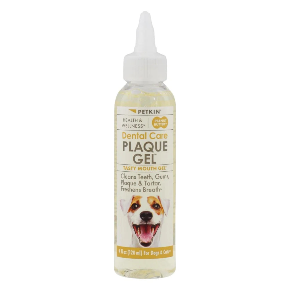 Petkin Peanut Butter Plaque Gel for Dogs and Cats