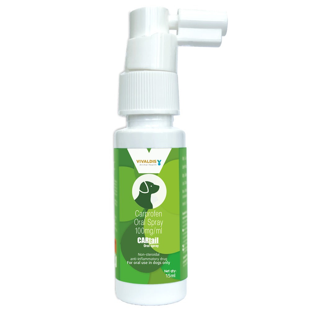 Vivaldis Cartail (Carprofen) Oral Spray for Dogs (15ml)