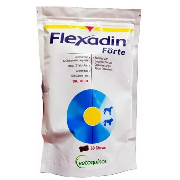 Vetoquinol Flexadin Forte Joint Support tablet for Dogs (pack of 60 chews)