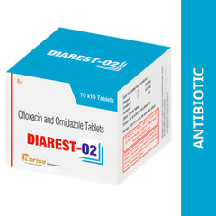 Corise Diarest O2 (Ofloxacin Ornidazole)Tablet for Dogs (pack of 10 tablets)
