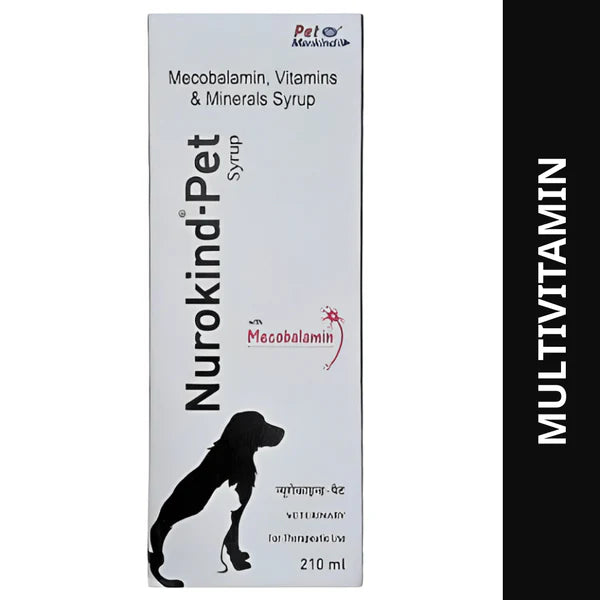 Mankind Nurokind Pet Syrup Multi Vitamin Supplement for Dogs and Cats (210ml)