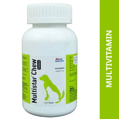 Mankind Multistar Chew tablets Multivitamin Supplement for Dogs and Cats (pack of 30 tablets)