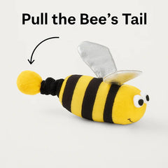 Talking Dog Club Shake a Bee Vibrating Catnip Toy for Cats (Yellow and Black)