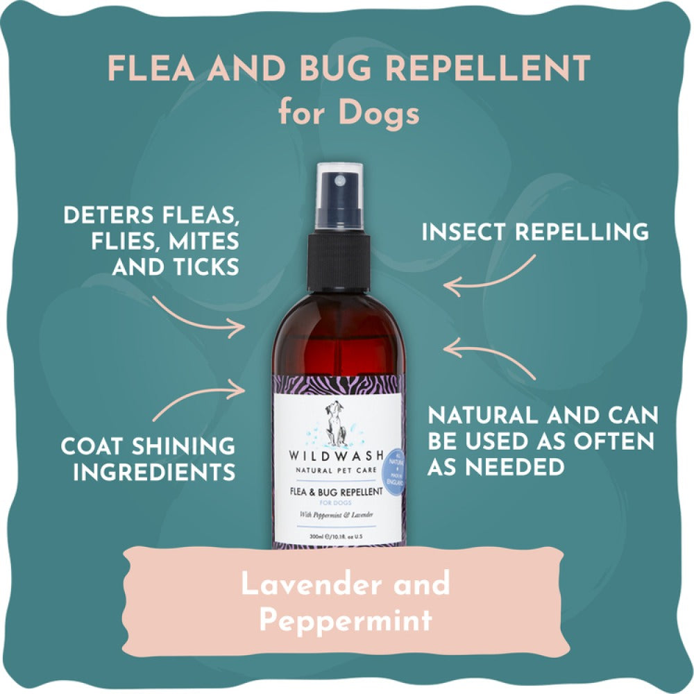 WildWash Flea and Bug Repellent with Lavender and Peppermint for Dogs