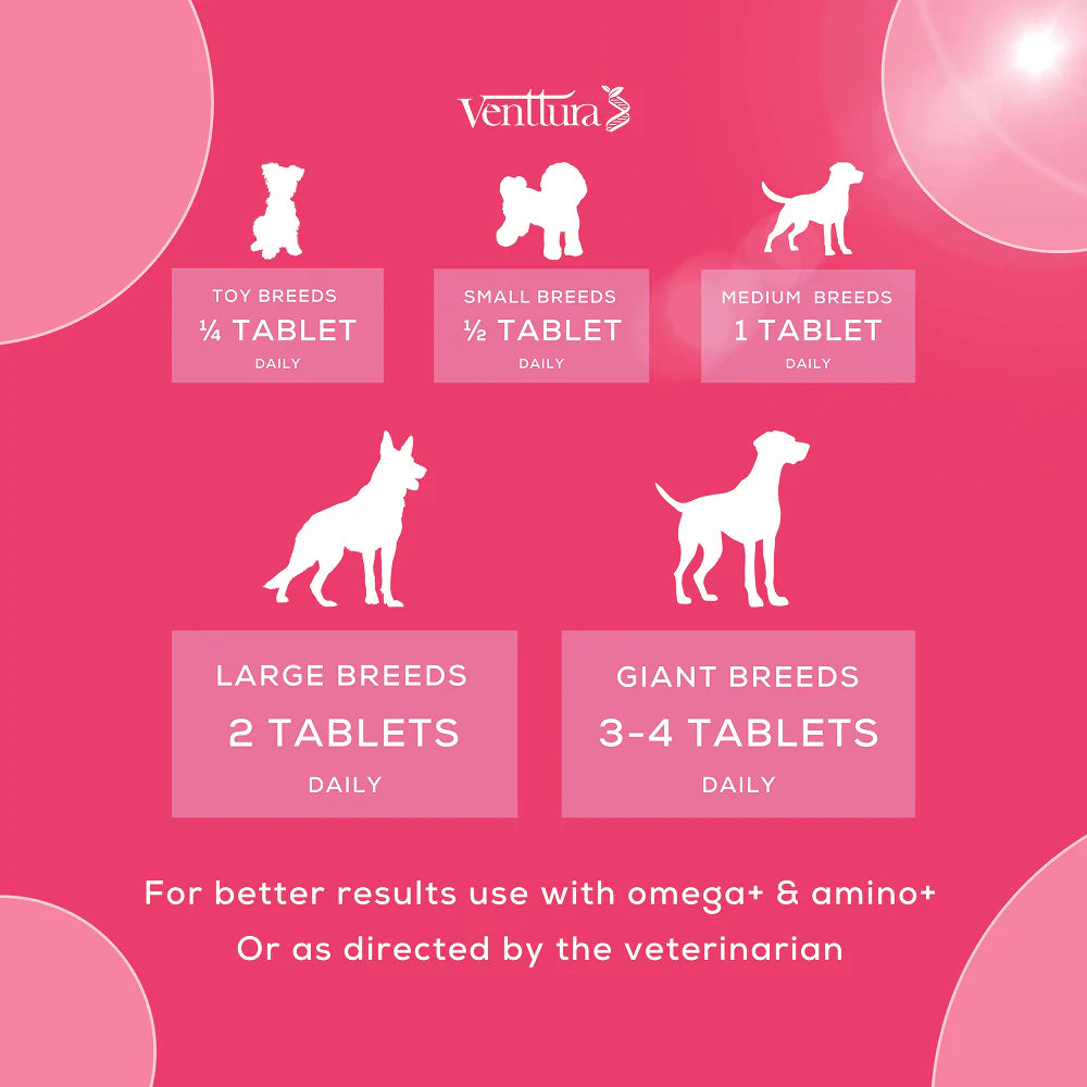 Venttura Lacto Plus Milk Boosters Chewable Tablets for Dogs