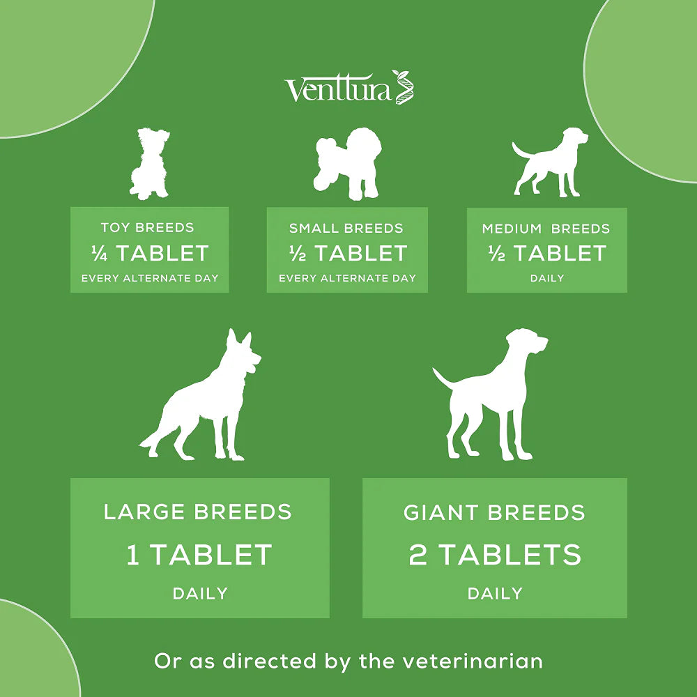 Venttura Calci Pro Plus Chewable Calcium Supplement Tablets for Dogs