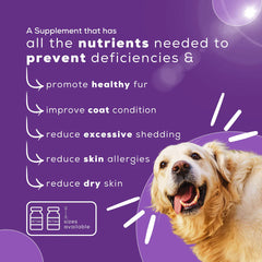 Venttura Fur Plus Chewable Skin & Coat Supplement Tablets for Dogs