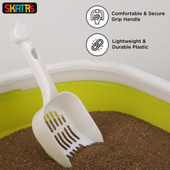 Skatrs Litter Scooper for Cats (White)