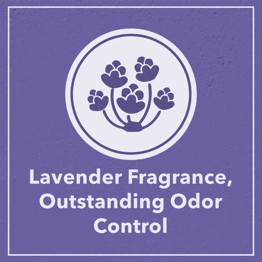 Scoopy Quick Clumping Lavender Scented Litter with Skatrs Litter Tray for Cats