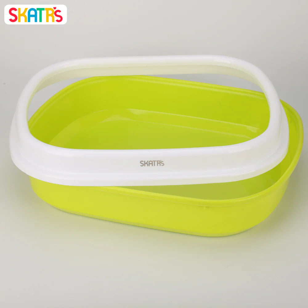 Skatrs Litter Tray for Cats (Green)