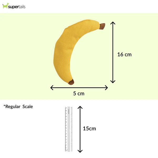 Talking Dog Club Bananas with 100% Catnip Toy for Cats (Yellow)