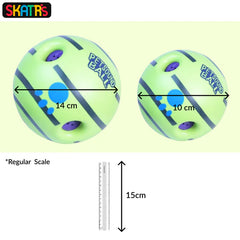 Skatrs Giggle Pet Sound Ball Toy for Dogs and Cats (Green)