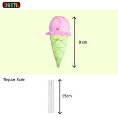 Skatrs Ice Cream Toy Plush for Cats & Dogs (Colour May Vary)