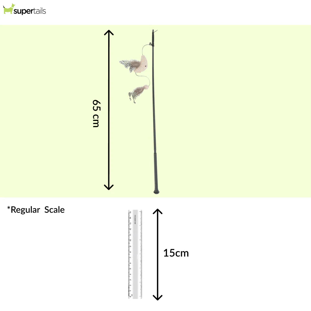 Trixie Teaser with Plastic & Fabric Fish Catnip Toy for Cats