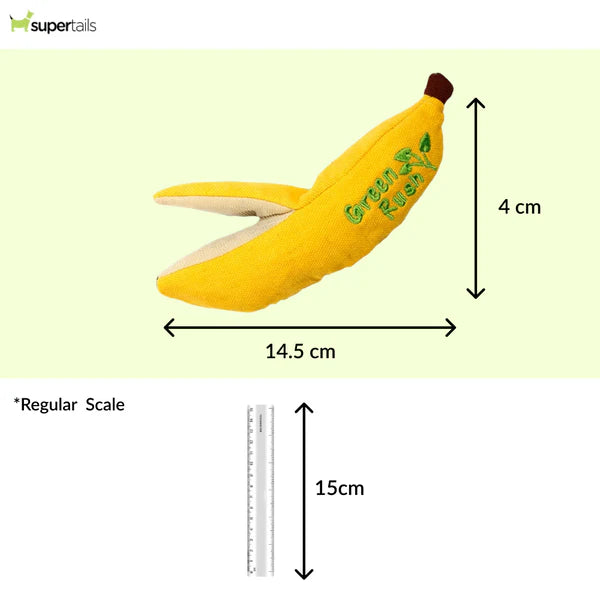 Talking Dog Club Go Bananas Catnip Toy for Cats (Yellow)