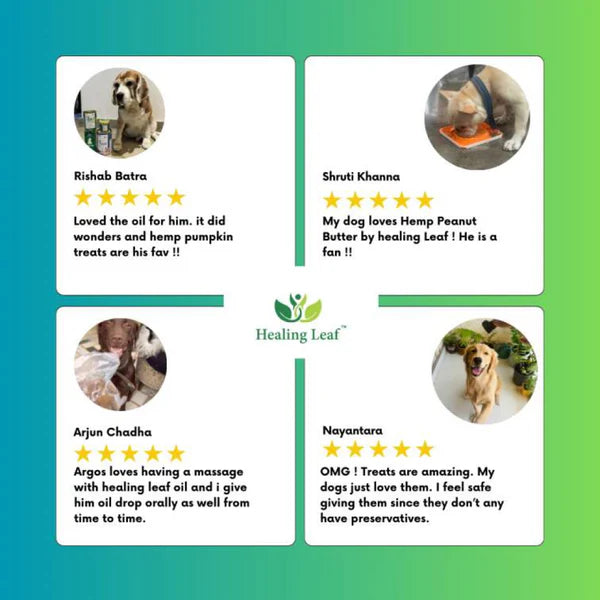 Healing Leaf Hemp Hearts for Dogs and Cats