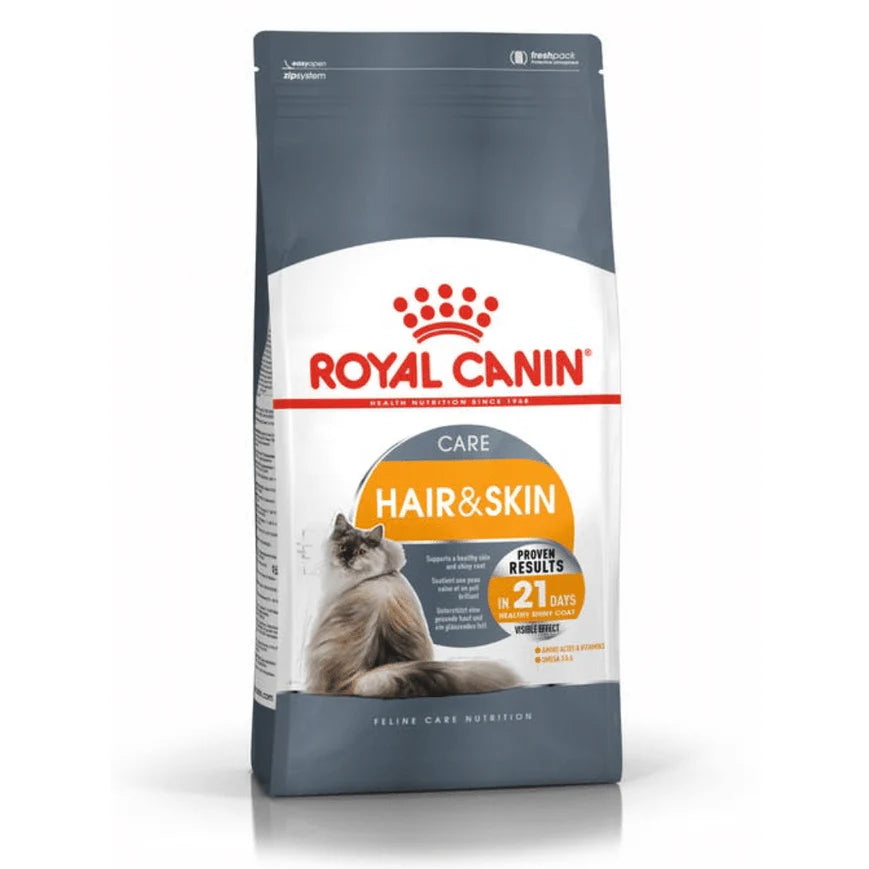 Royal Canin Fit 32 Dry Food and Hair & Skin Care Adult Cat Dry Food Combo