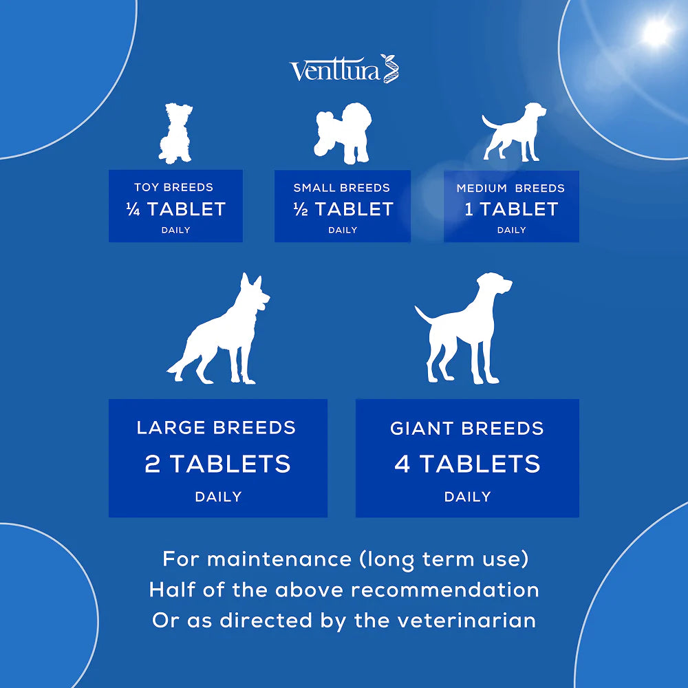 Venttura Flexi Plus Hip and Joint Chewable Tablets for Dogs