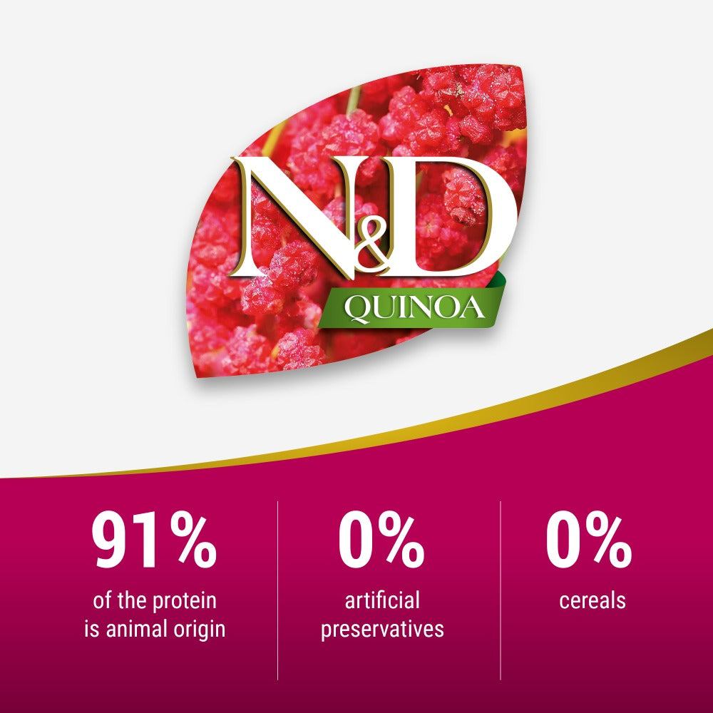 Farmina N&D Neutered Quinoa Duck, Broccoli & Asparagus Adult Cat Dry Food