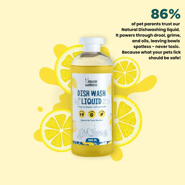 Unleash Wellness Pet Safe Dishwashing Liquid for Dogs and Cats
