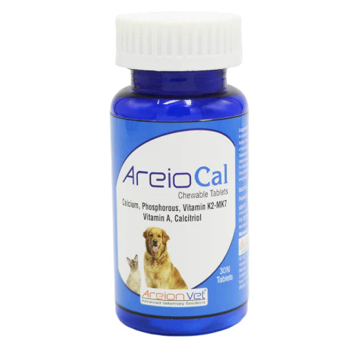 Areion Vet Areio Cal Chewable Tablets Calcium Supplement for Dogs and Cats