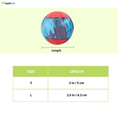 Chip Chops Chicken Tenders Treats, Trixie Duck Latex Toy and Zeus Squeaker & Glow DUO Ball for Dogs Combo