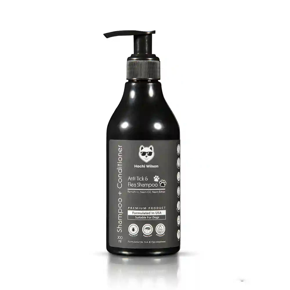Hachi Wilson Premium Anti-Tick & Flea Shampoo for Dogs and Cats