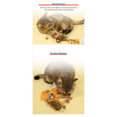 GiGwi Catch and Scratch Eco Line Lion Toy for Cats