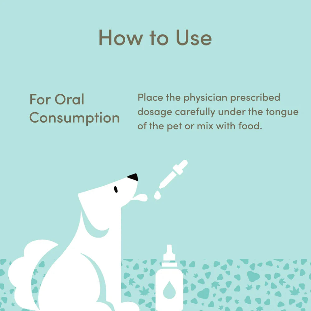 Vedic Tails Mild Cannabis Leaf Oil for Dogs and Cats