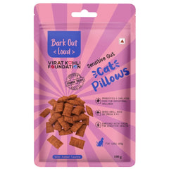 Bark Out Loud by Vivaldis Pillows for Sensitive Gut & Hairball Control Cat Treats Combo