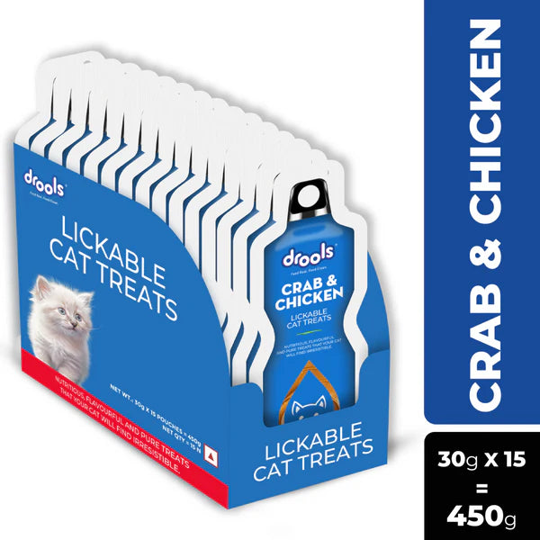 Drools Crab & Chicken Creamy Lickable Cat Treats