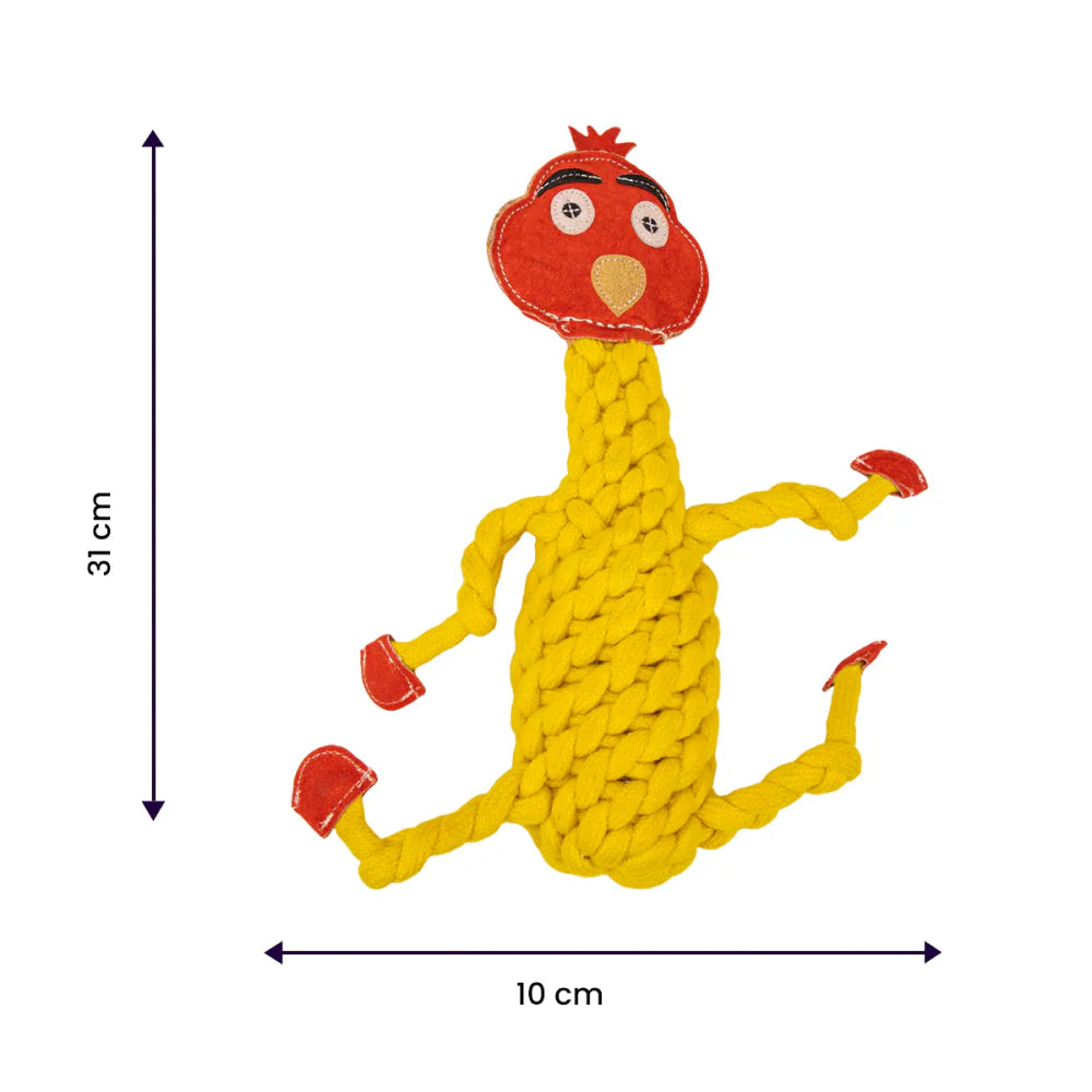 TopDog Premium Angry Bird Toy for Dogs and Cats (Yellow)