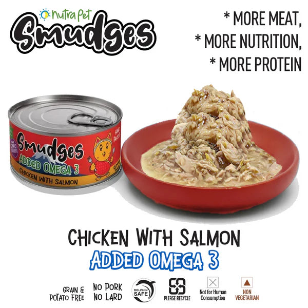 Smudges Chicken with Salmon in Gravy Adult Cat Wet Food