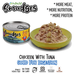 Smudges Chicken Flakes with Tuna in Soft Jelly Adult Cat Wet Food