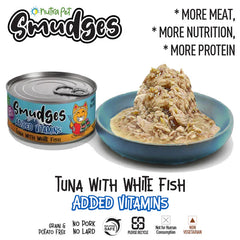 Smudges Tuna with White Fish in Gravy Adult Cat Wet Food