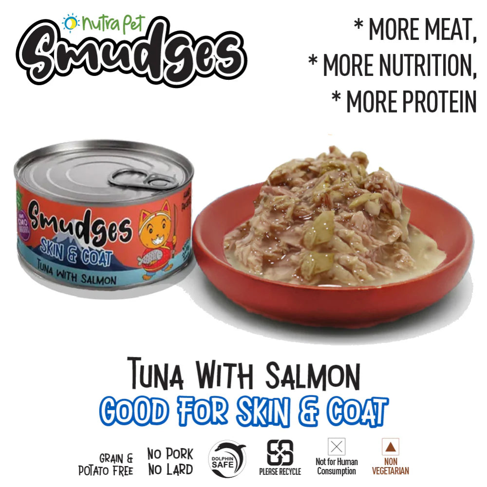 Smudges Tuna Flakes with Salmon in Soft Jelly Adult Cat Wet Food