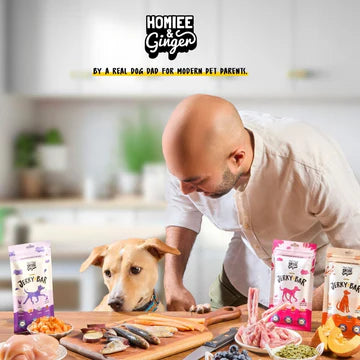 Homiee & Ginger Air Dried Grain Free Mutton Jerky Bar Dog Treats