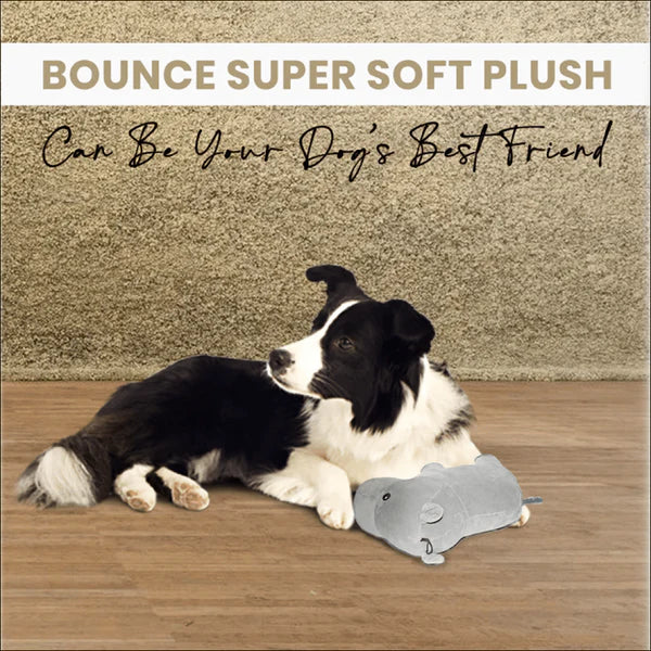 Basil Cuddly Soft Hippo Plush Toy for Dogs and Cats (Grey)