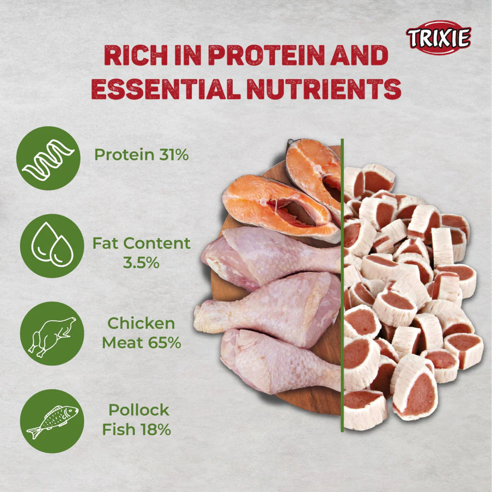 Trixie Premio Fish and Chicken Rolls & Kittos Purr fect Tuna Mini Sticks Cat Treats
