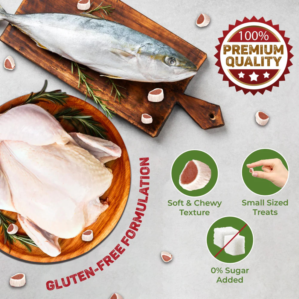 Trixie Premio Fish and Chicken Rolls & Kittos Purr fect Tuna Mini Sticks Cat Treats